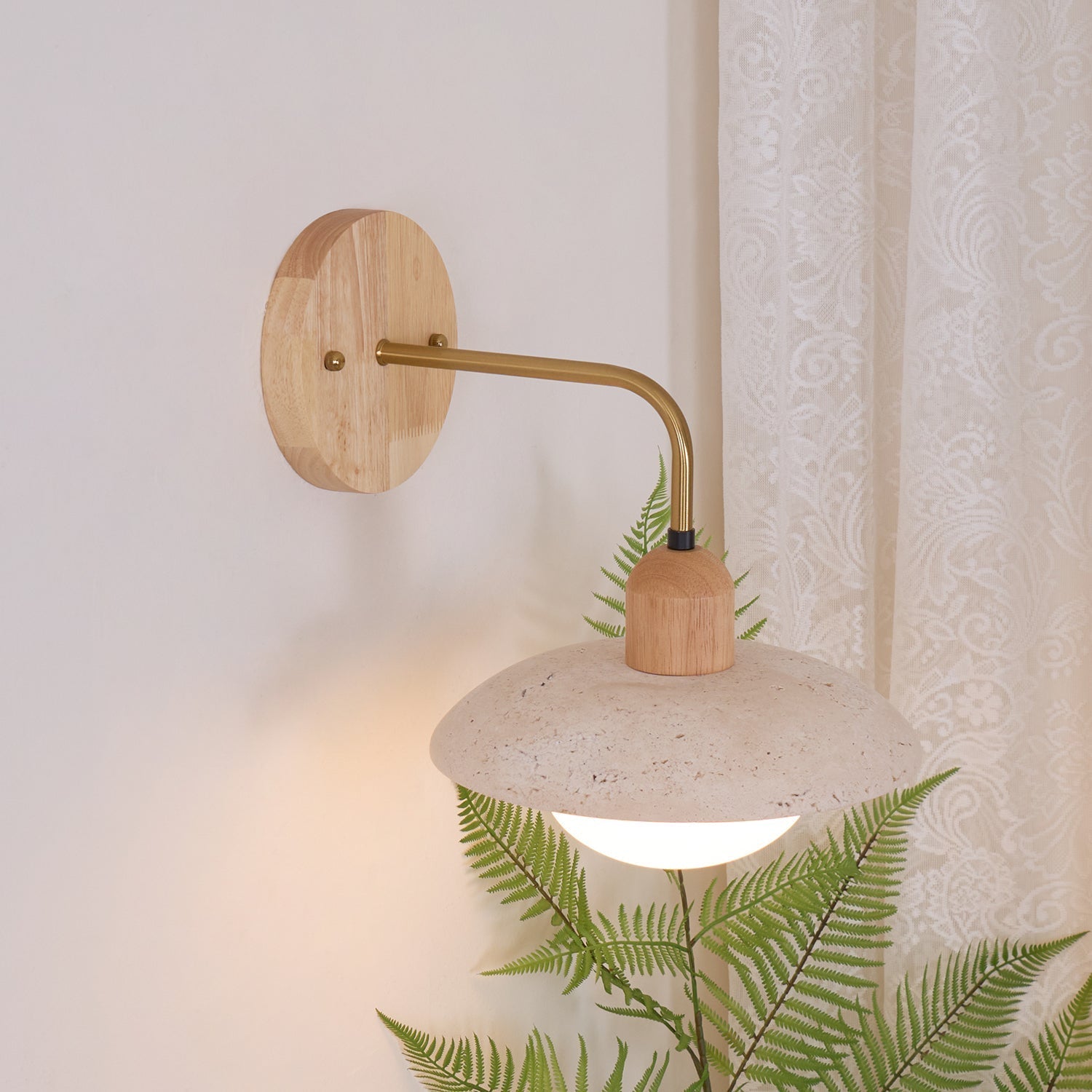 Aria Vintage Travertine Wall Light