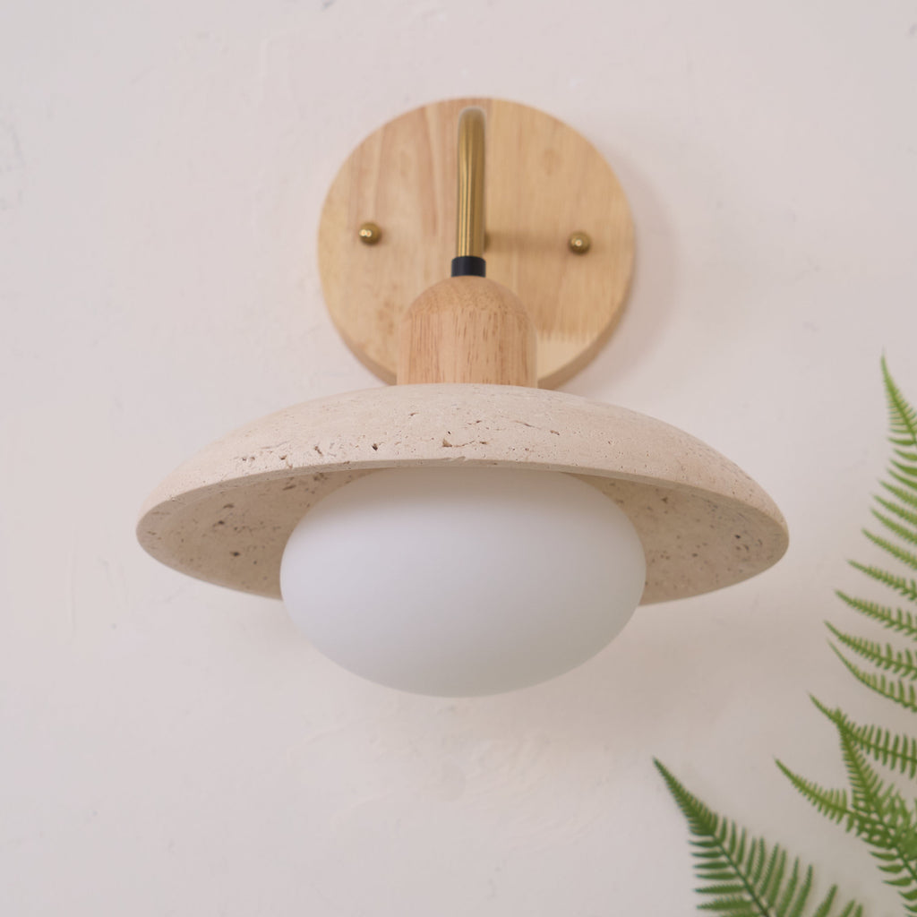 Aria Vintage Travertine Wall Light