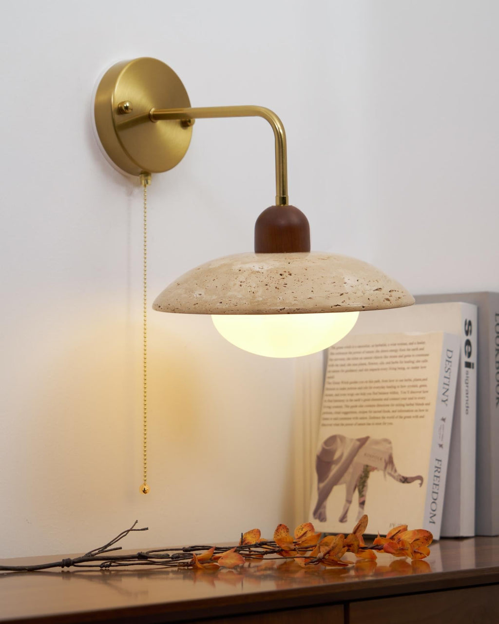 Cavone Travertine Wall Sconce