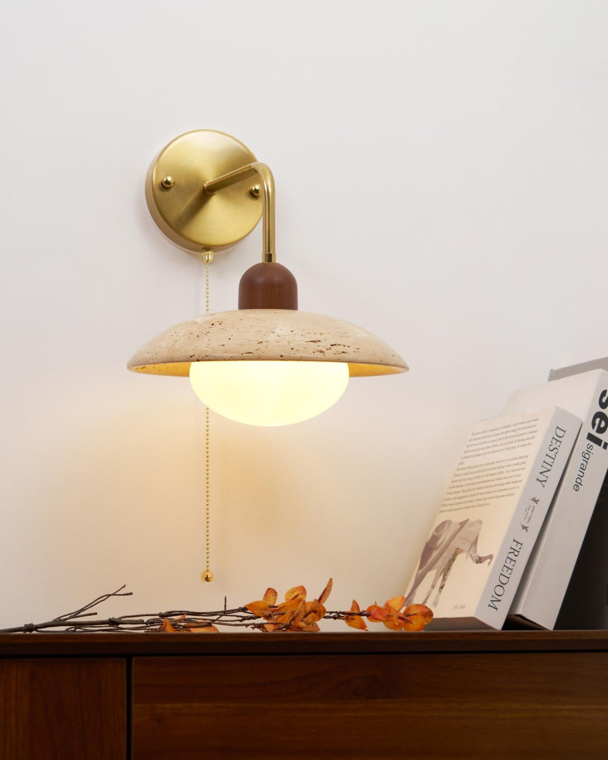Cavone Travertine Wall Sconce
