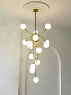 Astralyn Brass Globe Chandelier