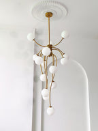Astralyn Brass Globe Chandelier