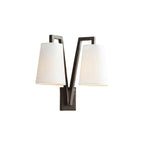 Ivmarel Vintage Industrial Double Brass Fabric Wall Lamp