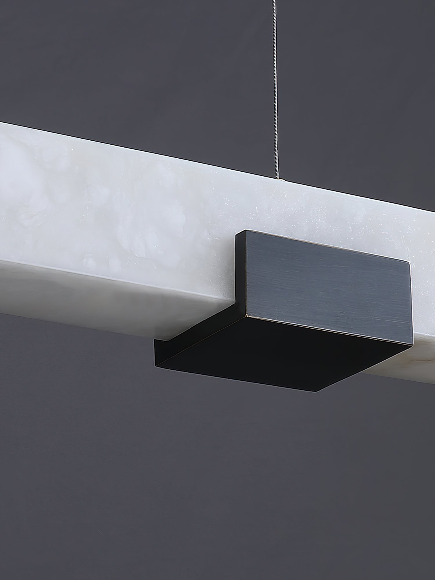 Avert  Modern Minimalist Brass Alabaster Pendant Light
