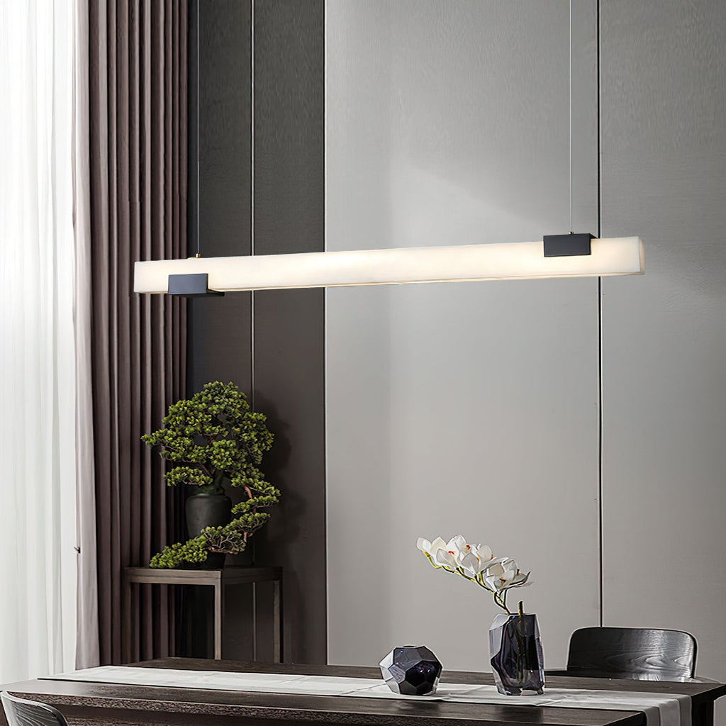 Avert  Modern Minimalist Brass Alabaster Pendant Light