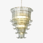 Aurora Chandelier Cascade Murano Glass Tiered Vintage