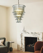 Aurora Chandelier Cascade Murano Glass Tiered Vintage