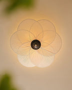 Evola Petal-Inspired Flush Mount Ceiling Light