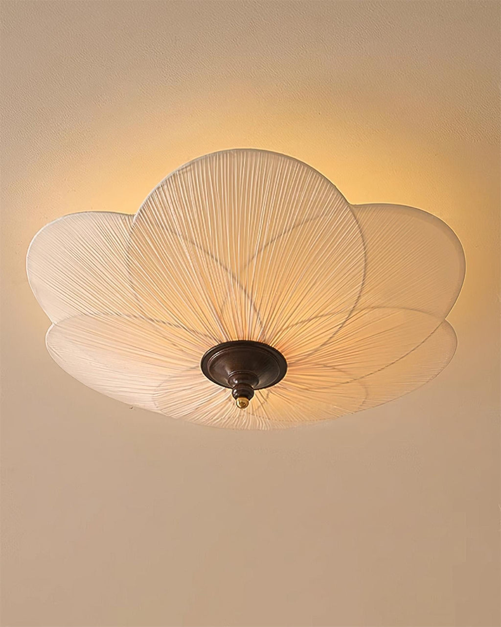 Evola Petal-Inspired Flush Mount Ceiling Light