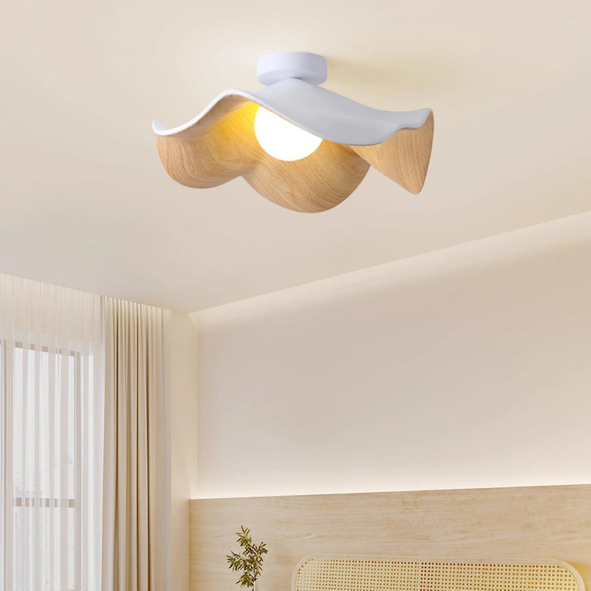 Muto Ceiling Light Wood Black&White - image 2