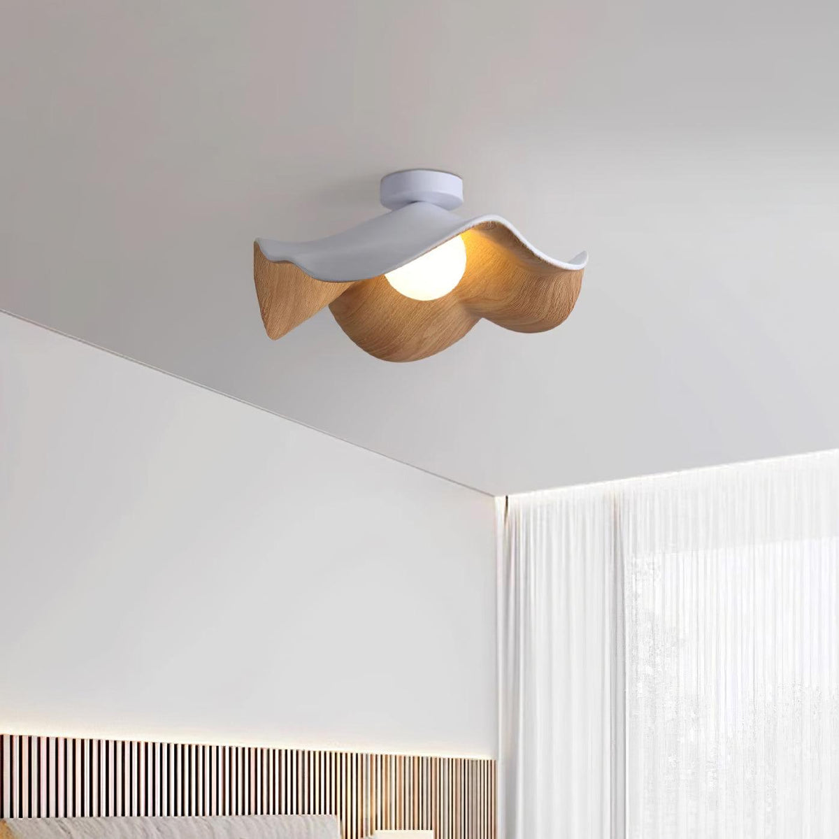 Muto Ceiling Light Wood Black&White - image 5