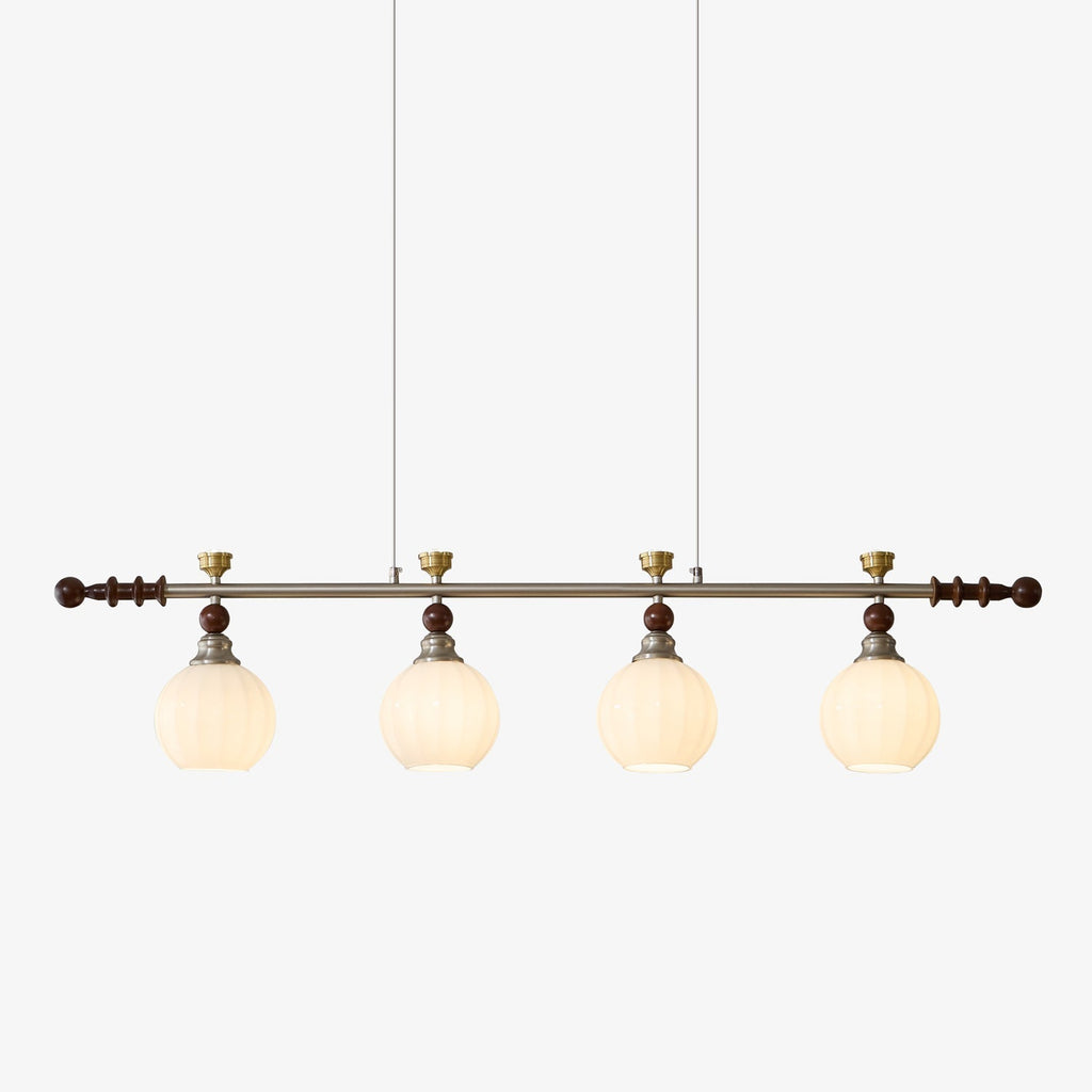 Otheia Elegance Vintage Linear Wood Pendant Lamp