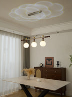 Otheia Elegance Vintage Linear Wood Pendant Lamp