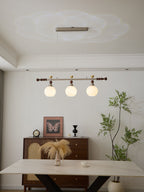 Otheia Elegance Vintage Linear Wood Pendant Lamp