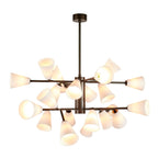 Cassius Modern Glass & Metal Chandelier