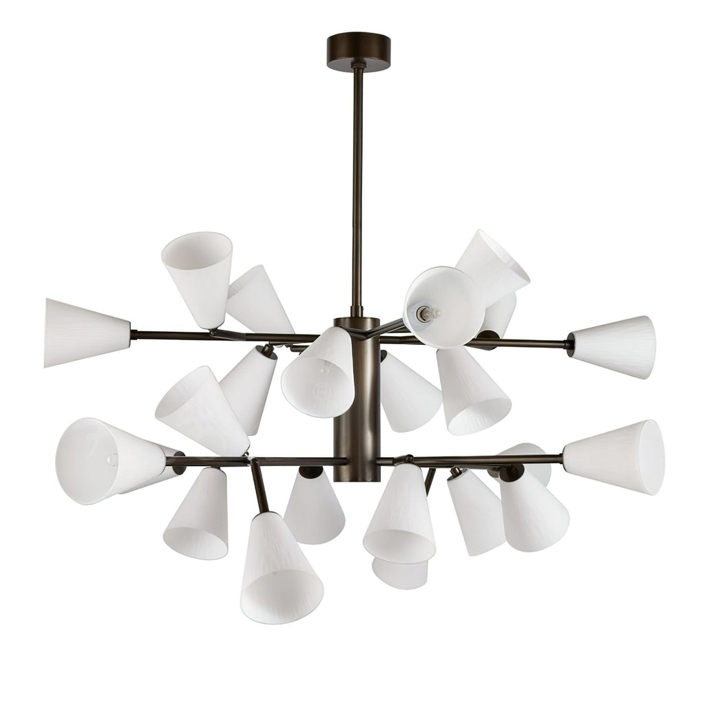 Cassius Modern Glass & Metal Chandelier