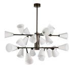 Cassius Modern Glass & Metal Chandelier