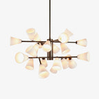 Cassius Modern Glass & Metal Chandelier