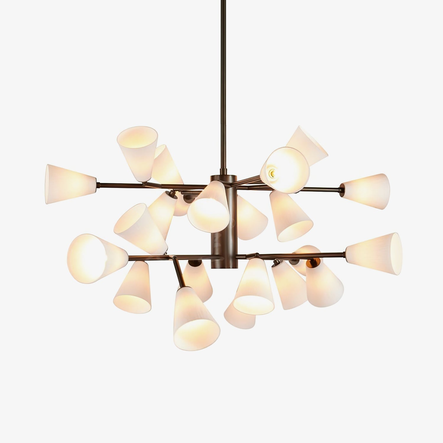 Cassius Modern Glass & Metal Chandelier