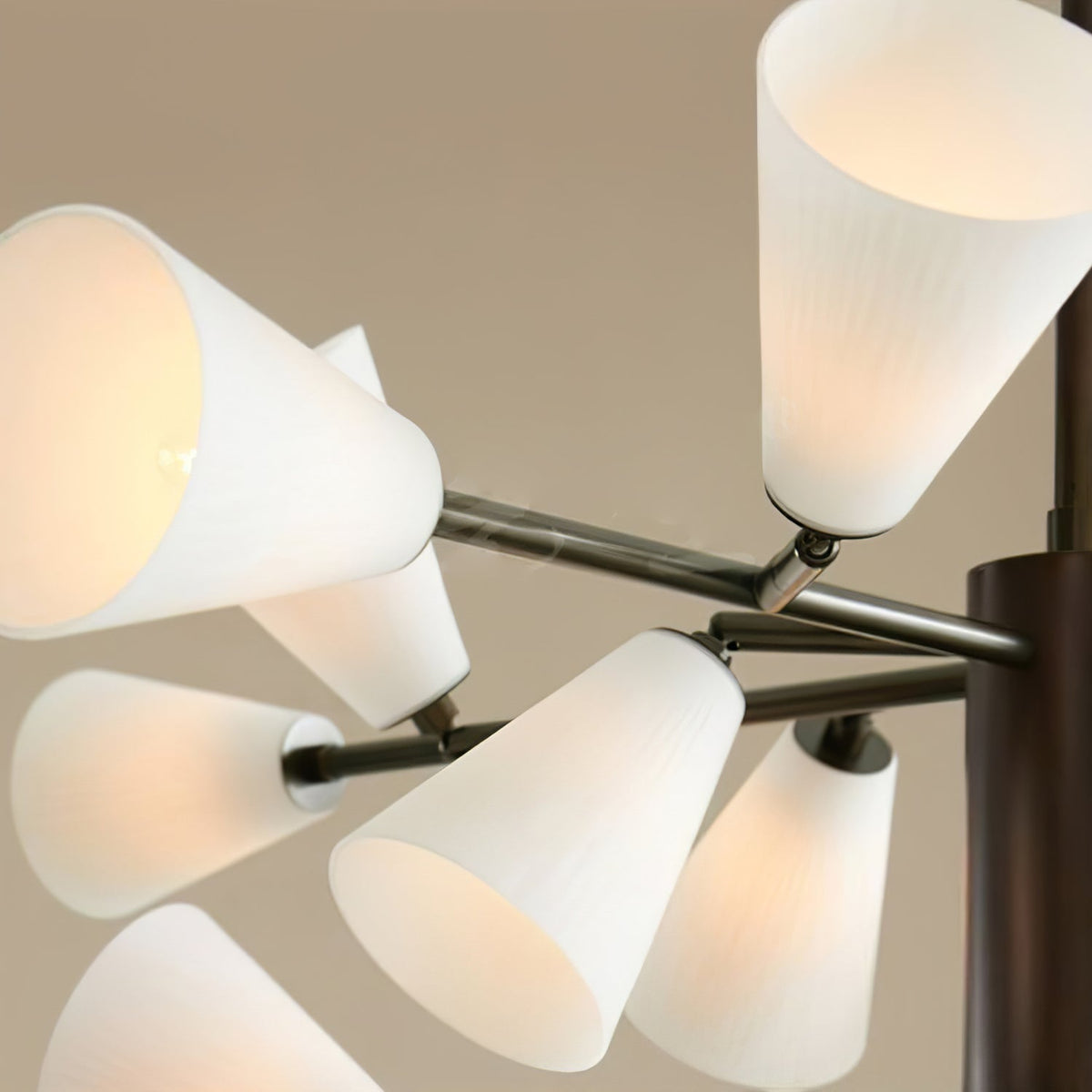 Cassius Modern Glass & Metal Chandelier
