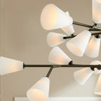 Cassius Modern Glass & Metal Chandelier
