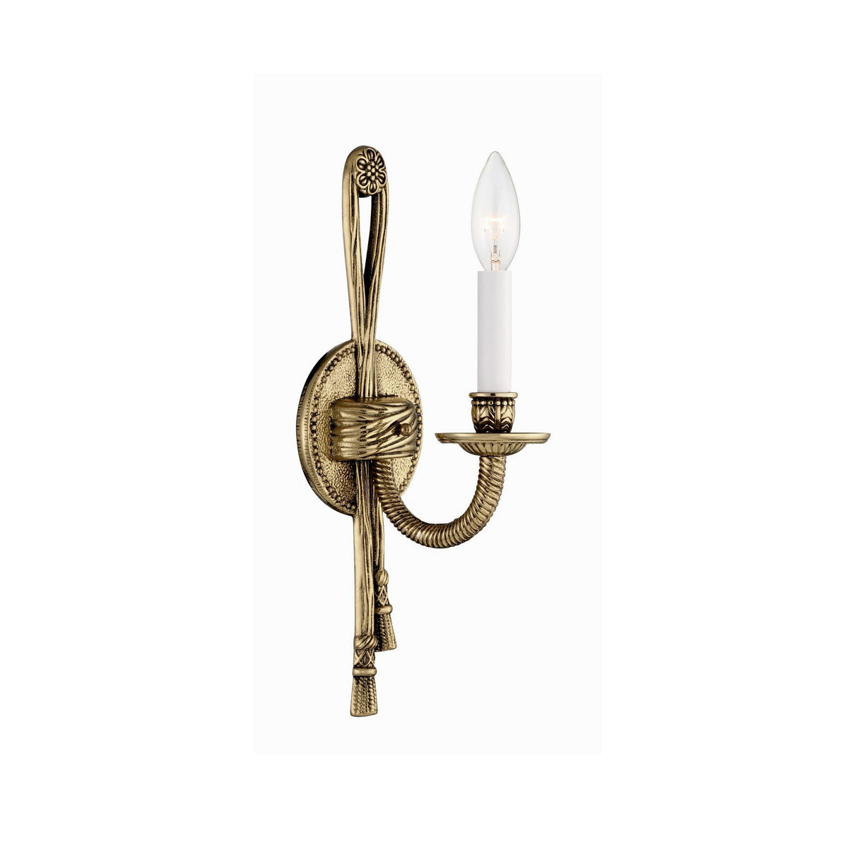 Juno Vintage Industrial Brass Sconce Wall Lamp