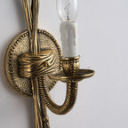 Juno Vintage Industrial Brass Sconce Wall Lamp