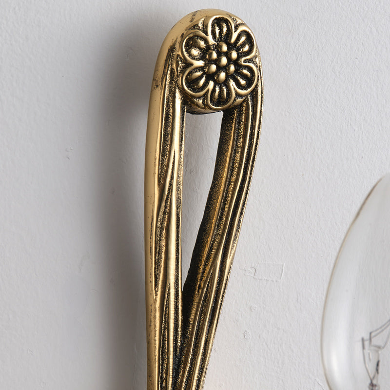 Juno Vintage Industrial Brass Sconce Wall Lamp