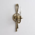 Juno Vintage Industrial Brass Sconce Wall Lamp