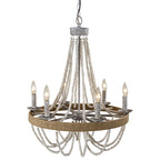 Rise Vintage Traditional Wooden Chandelier
