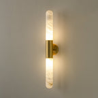 Evtalos Cylinder Alabaster Wall Light