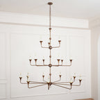 Wisp Grande Vintage Industrial Bronze Chandelier - image 18