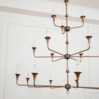 Wisp Grande Vintage Industrial Bronze Chandelier - image 6