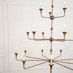 Wisp Grande Vintage Industrial Bronze Chandelier - image 7