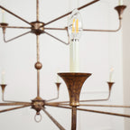 Wisp Grande Vintage Industrial Bronze Chandelier - image 8