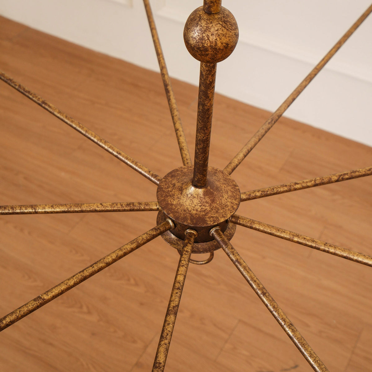 Wisp Grande Vintage Industrial Bronze Chandelier - image 9