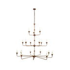 Wisp Grande Vintage Industrial Bronze Chandelier - image 1