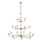 Wisp Grande Vintage Industrial Bronze Chandelier - image 11
