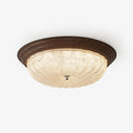 Esorila Premium Elegance Walnut Glass Ceiling Light