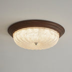 Esorila Premium Elegance Walnut Glass Ceiling Light