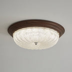 Esorila Premium Elegance Walnut Glass Ceiling Light