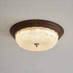 Esorila Premium Elegance Walnut Glass Ceiling Light