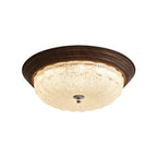 Esorila Premium Elegance Walnut Glass Ceiling Light