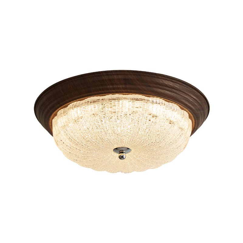 Esorila Premium Elegance Walnut Glass Ceiling Light