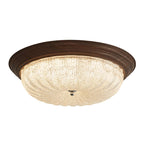 Esorila Premium Elegance Walnut Glass Ceiling Light