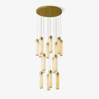Aurelia  Alabaster Chandelier Staircase