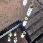Aurelia  Alabaster Chandelier Staircase