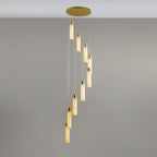Aurelia  Alabaster Chandelier Staircase