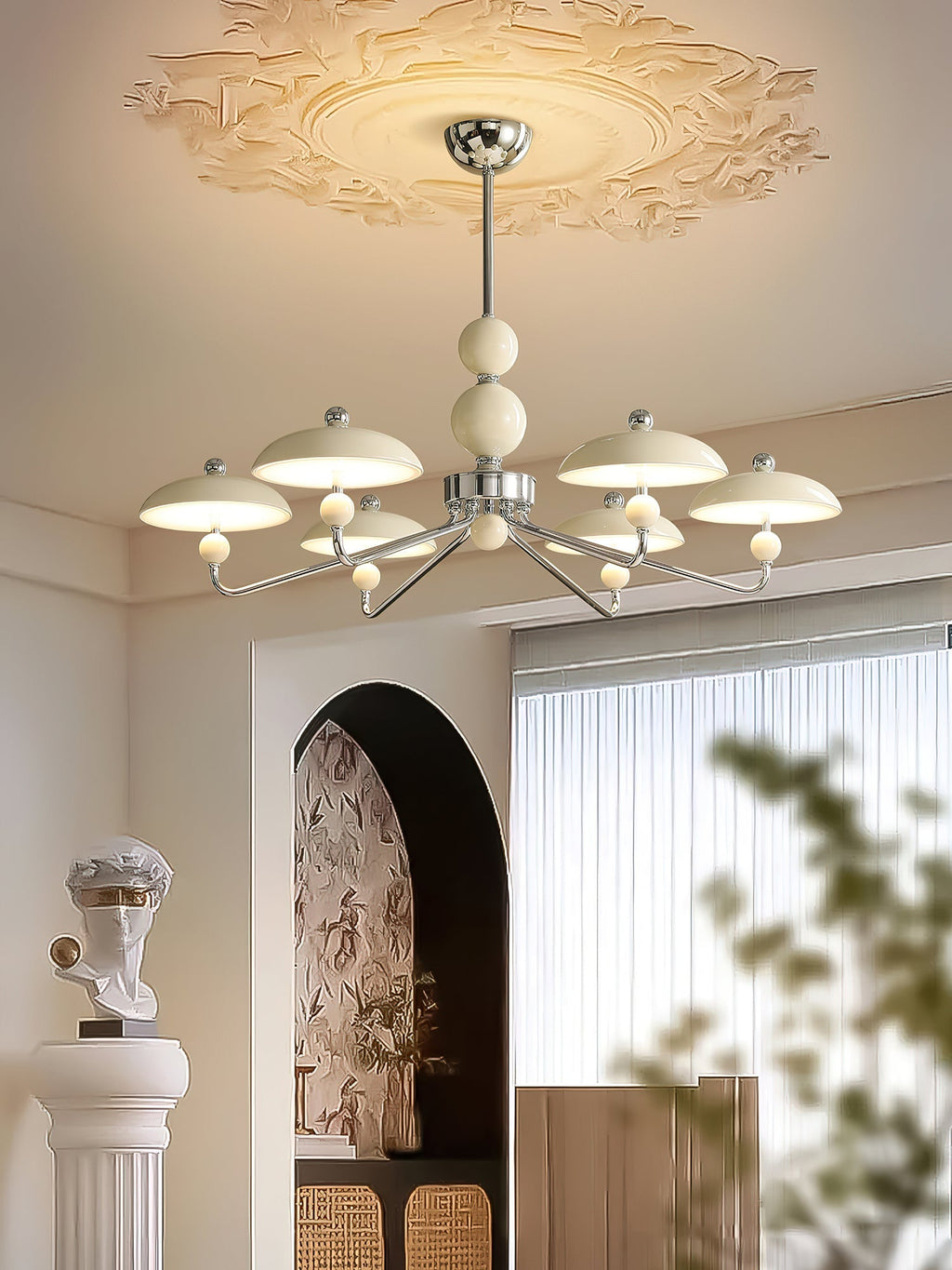 Celvara Modern Metal & Acrylic Chandelier