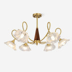 Aurora Glass Petal Chandelier